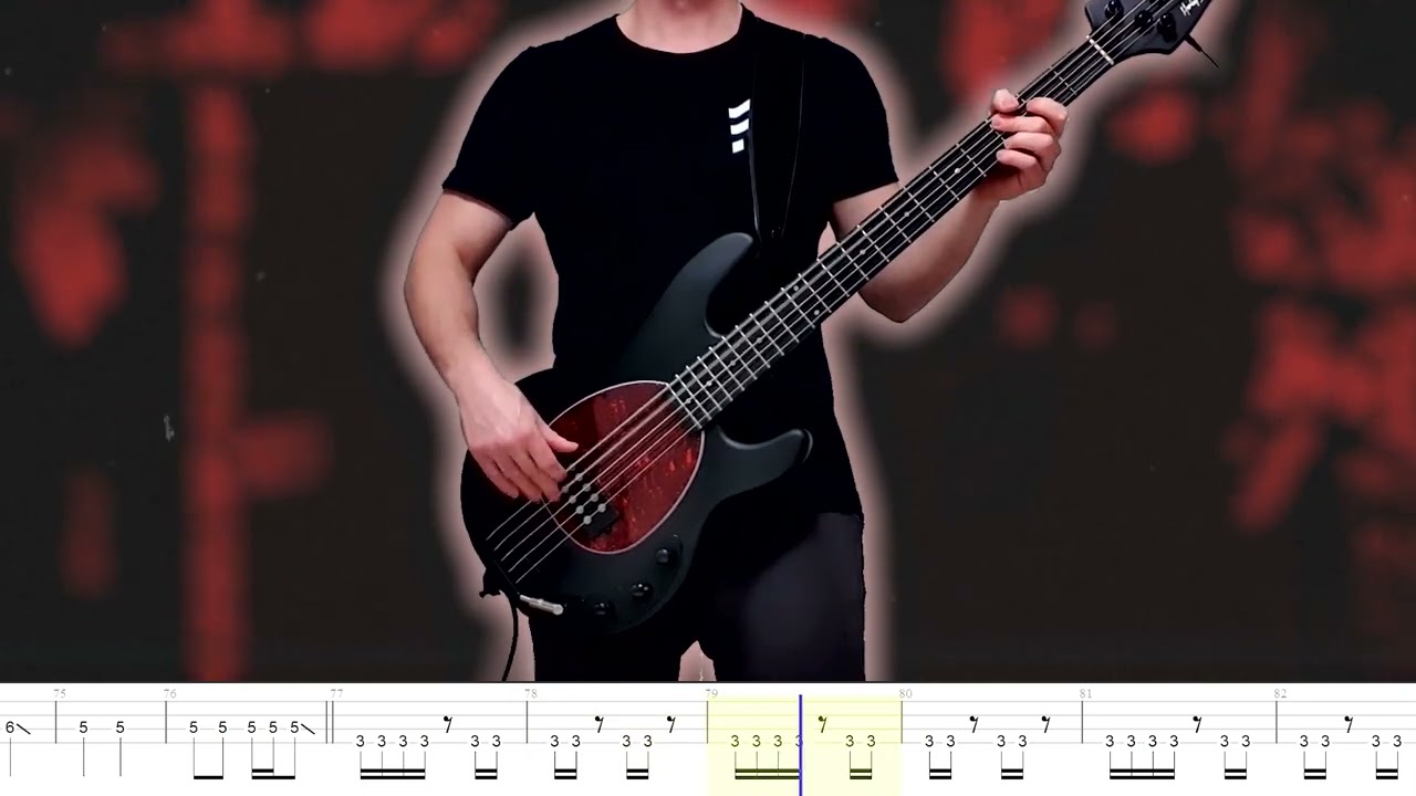 Deftones - Bored - Bass Cover with Play Along Tabs