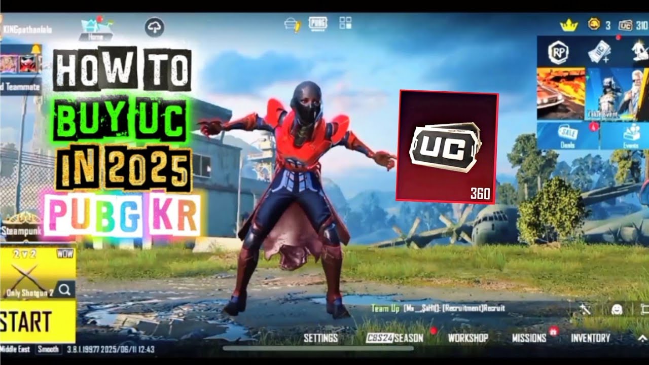 How to buy uc in pubg kr full process 2025