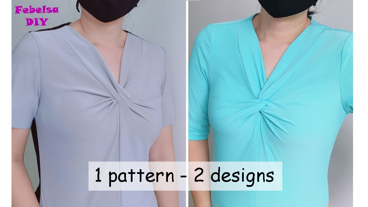 V083 - How to make Cross Neck & Twist Neck from 1 pattern