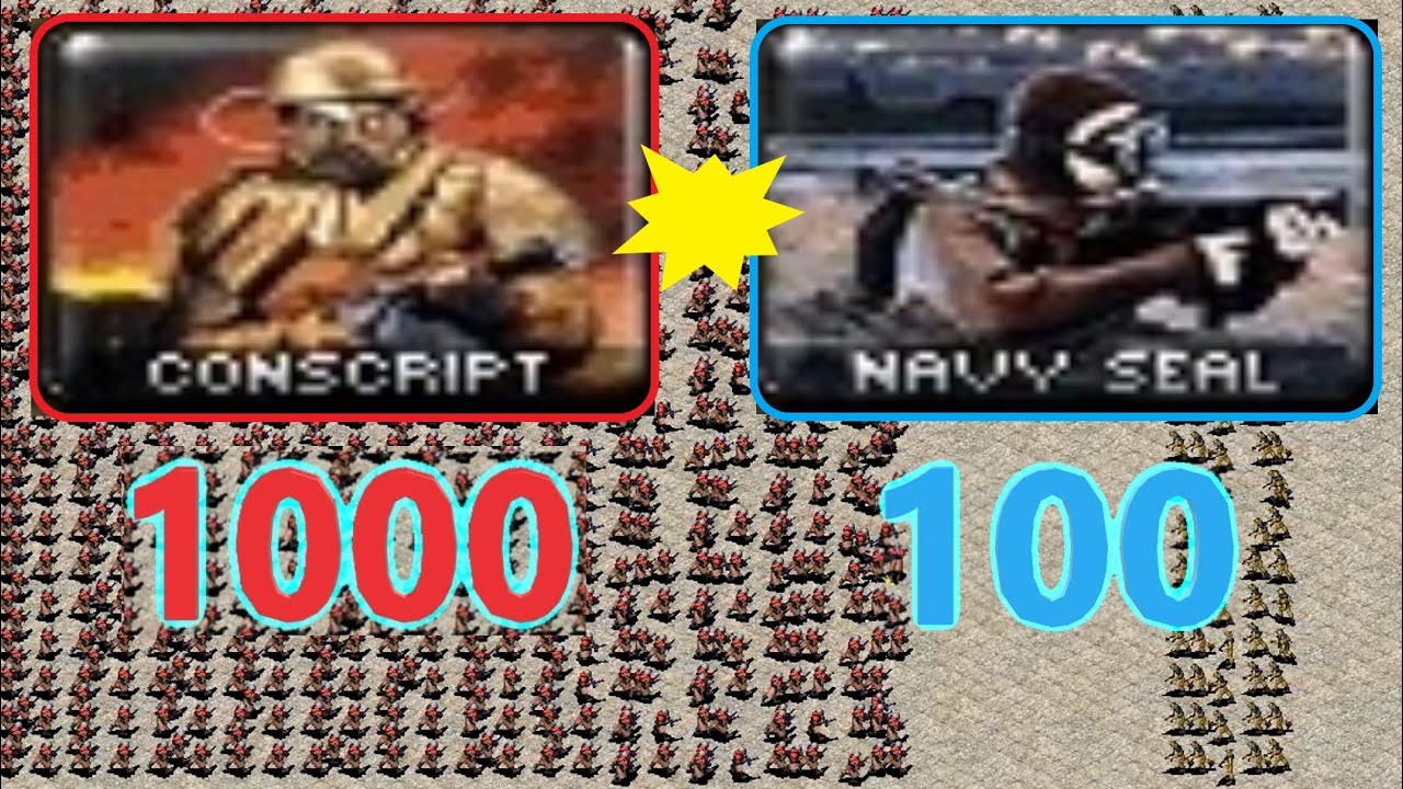 Conscripts vs Seals - Same Cost - Red Alert 2