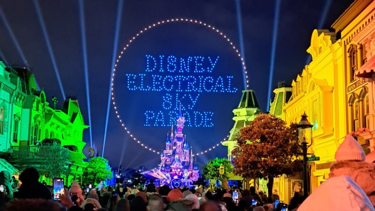 New Disneyland Paris Electrical Sky Parade | Full Video