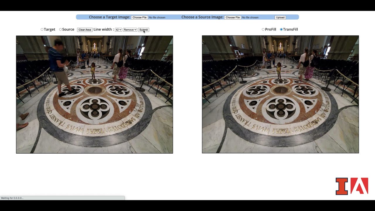 TransFill: Reference-Guided Image Inpainting by Merging Multiple Color and Spatial Transformations