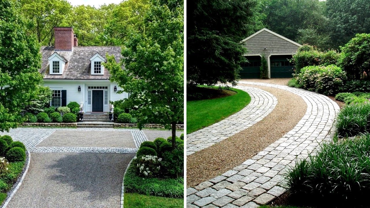 38 Stunning Driveway Landscaping Ideas, Landscape and Design