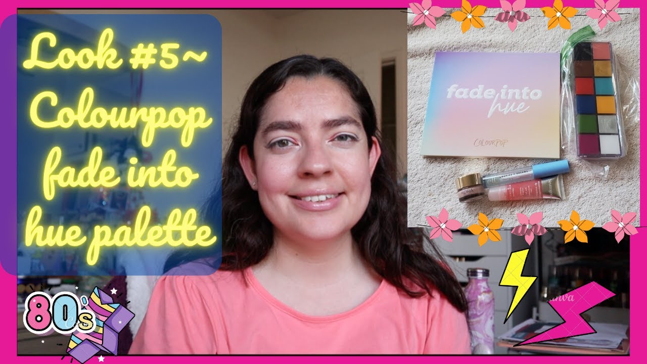 5 looks 1 palette: Colourpop fade into hue palette/Look #5. Retro 80s inspired⚡️