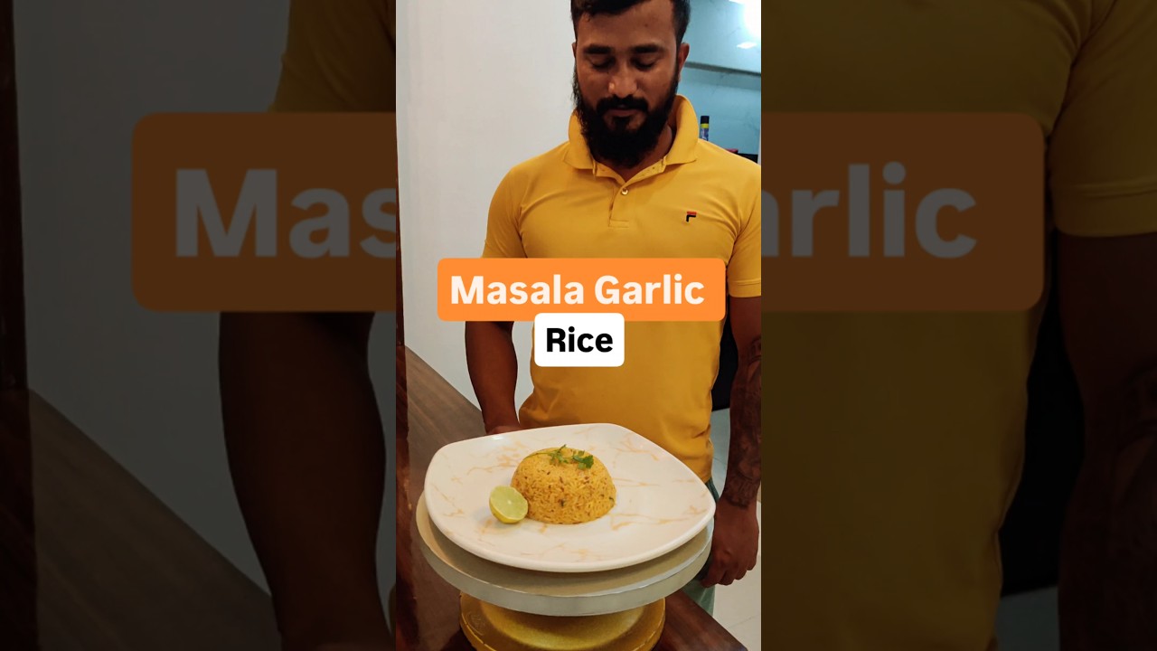 Masala Garlic Rice..🤤 