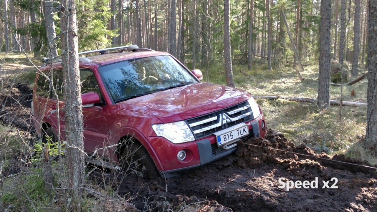 Mitsubishi Pajero 4 and Toyota Land Cruiser 100 offroad, Estonia (Part 2).