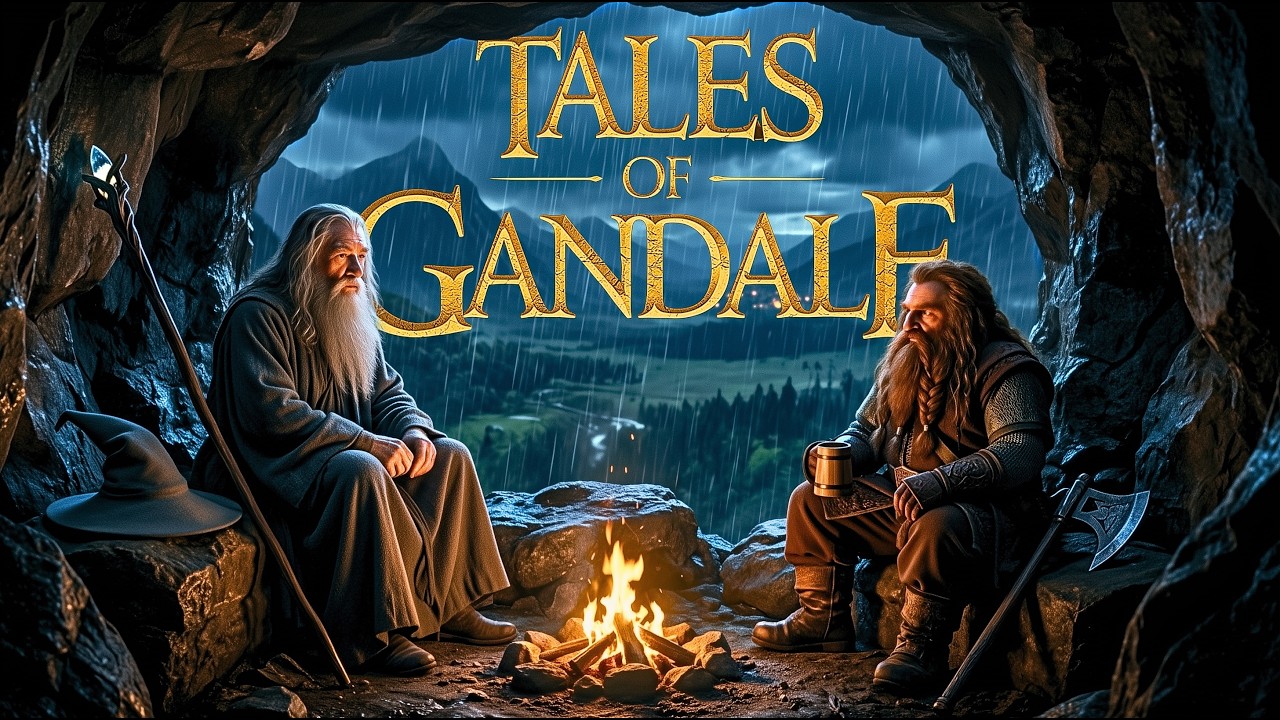 You Shelter in a Cave with Gandalf Listening to his Tales of Middle-Earth