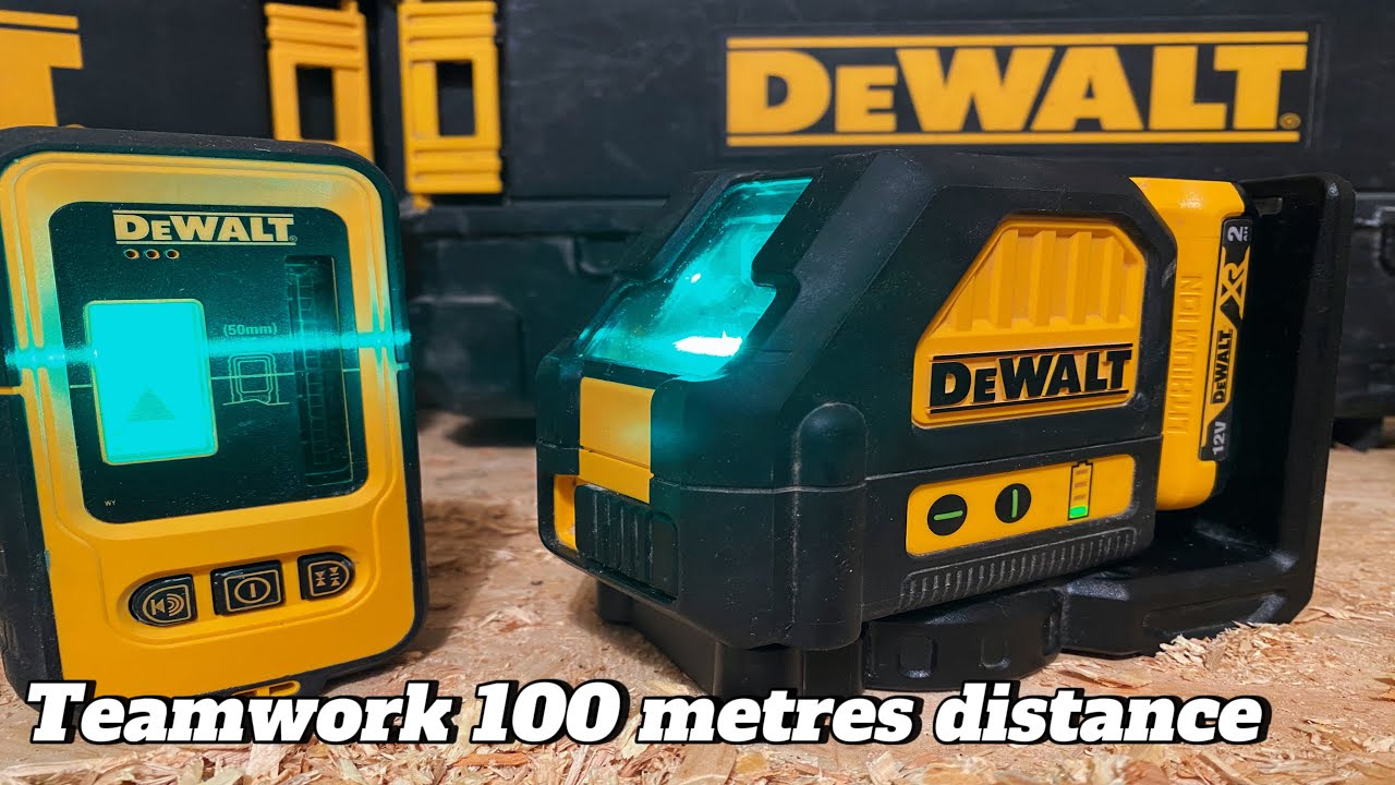 Dewalt DCE088G green line laser & DE0892G Detector