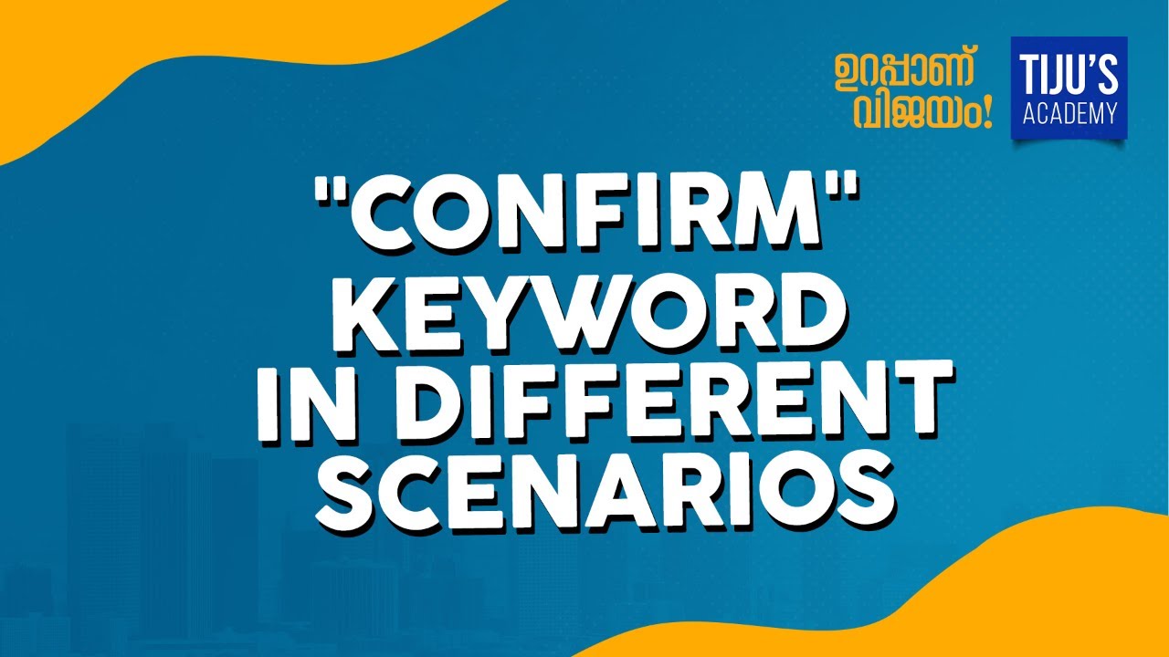 OET Speaking | ' Confirm ' keyword in different scenarios
