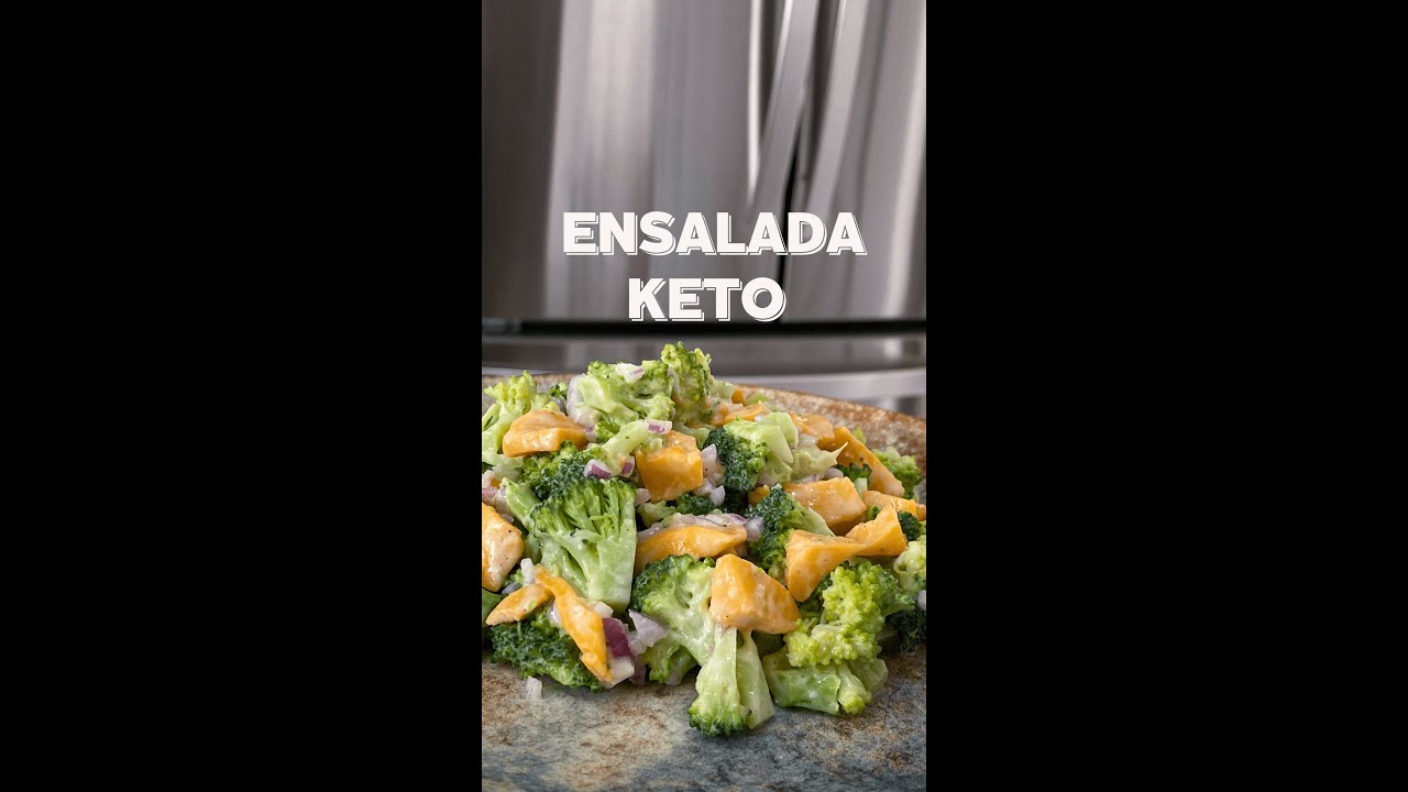 ENSALADA CON ADEREZO KETO - RECETA SALUDABLE
