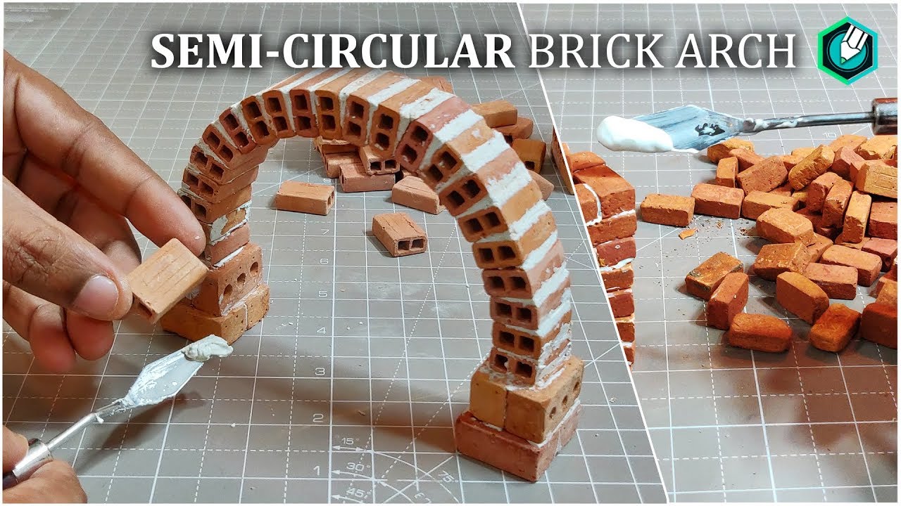 BRICKLAYING-- HOW TO MAKE BRICK ARCH  --
