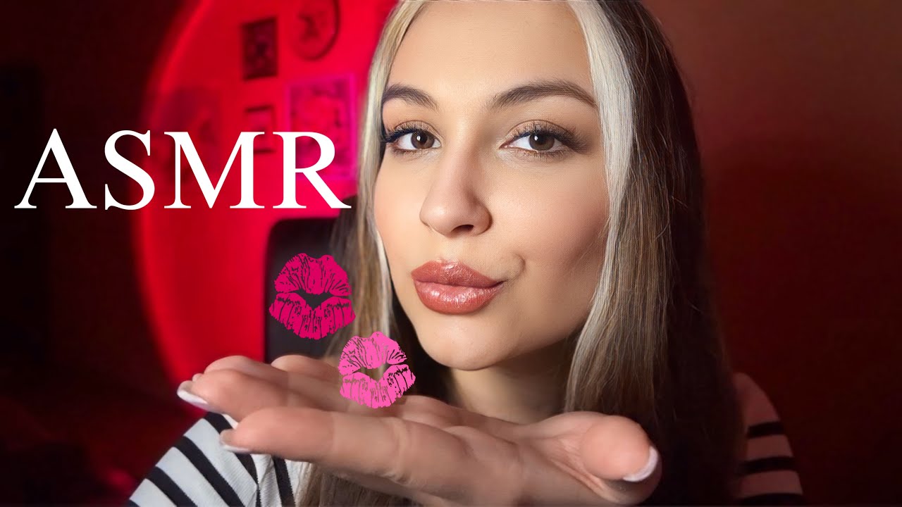 АСМР неразборчивый шепот, звуки рта и поцелуи 💋😍 ASMR mouth sounds, kisses, whisper 