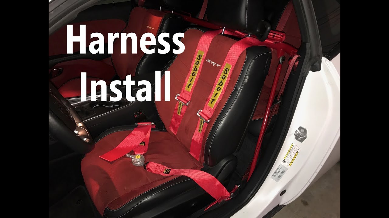 How to install racing harnesses in your Hellcat Challenger/Charger WITHOUT cutting or drilling