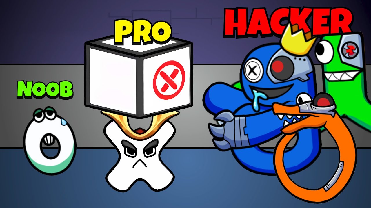 🤢 NOOB 😎 PRO 😈 HACKER | Rainbow But It’s Alphabet Lore #3 | iOS - Android APK