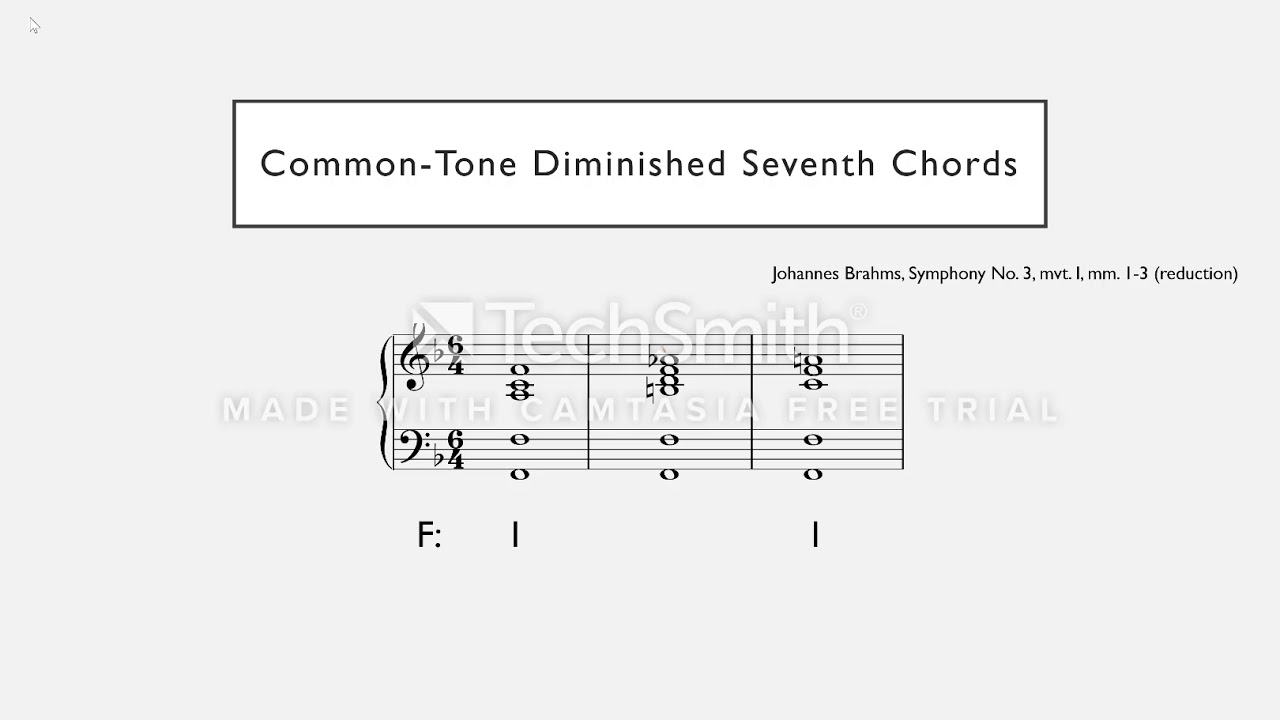 Intro to Common-Tone Diminished 7th Chords