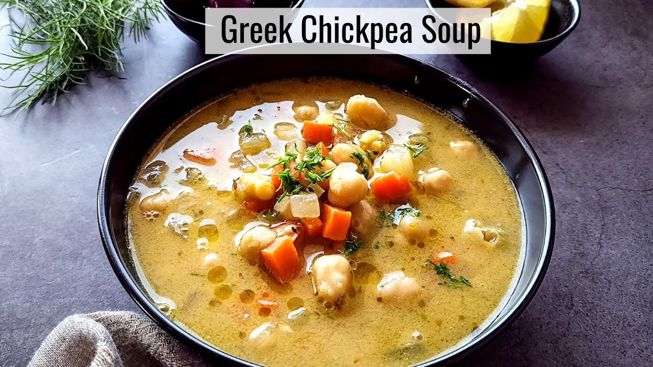 Greek chickpea soup (Revithia soupa) #greekchickpeasoup #chickpeasoup #chickpearecipe