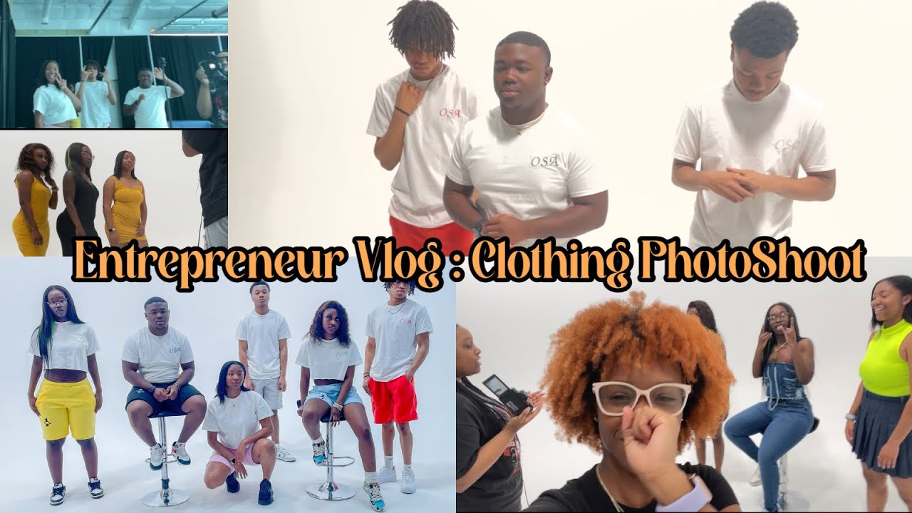 Entrepreneur Vlog:  Clothing Business Photoshoot /Videoshoot