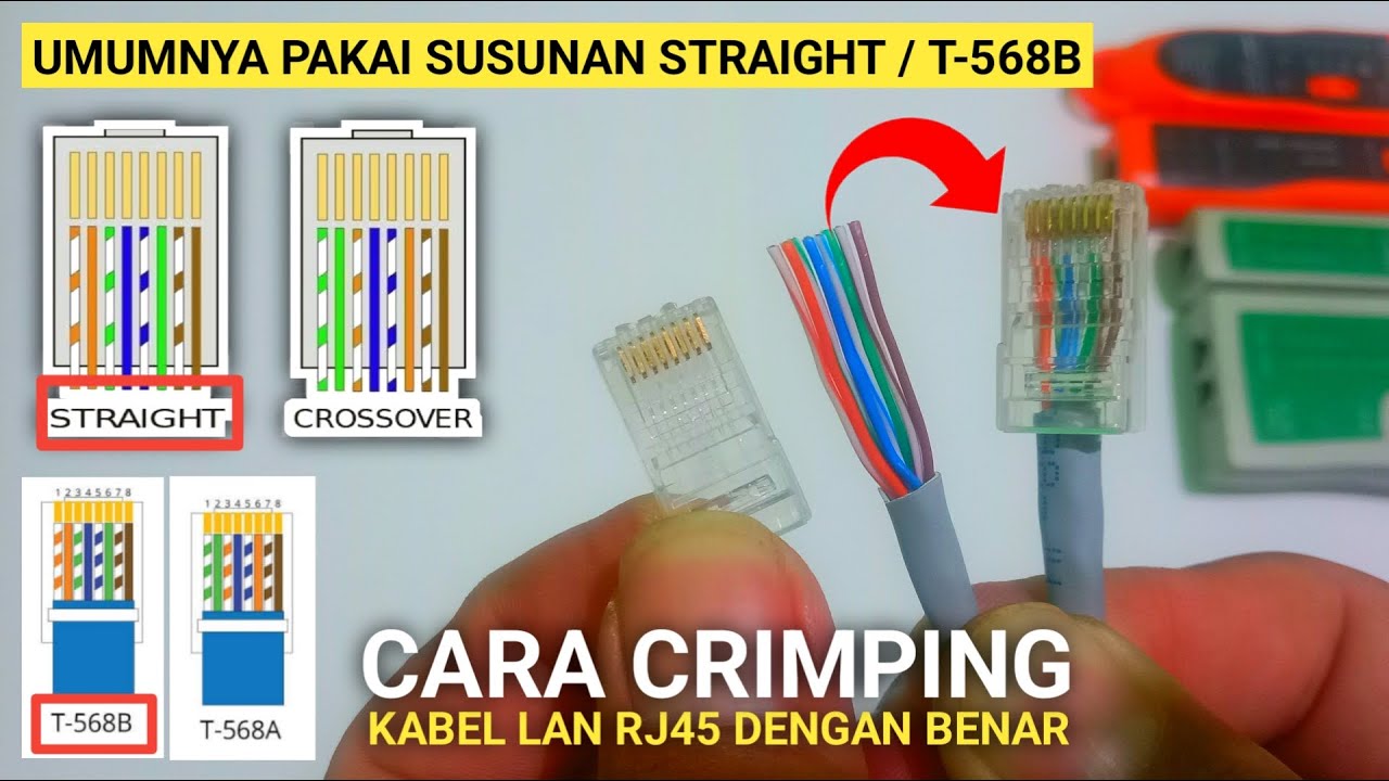 Tutorial cara crimping kabel UTP LAN RJ45