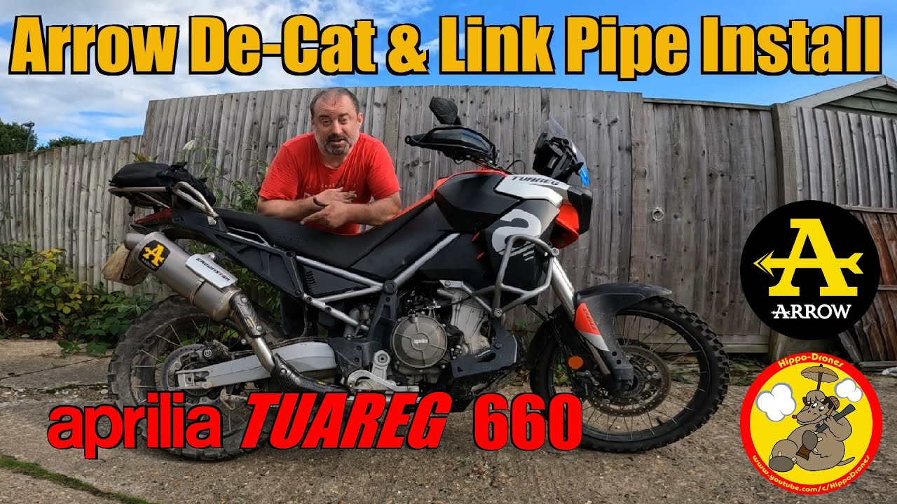 Aprilia Tuareg 660 | Установка гоночных коллекторов Arrow из нержавеющей стали (без катализатора)