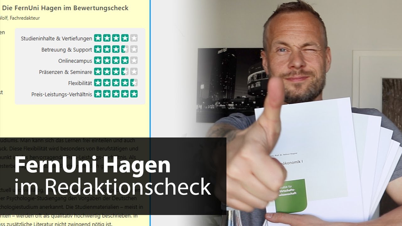 Ich bewerte die FernUni Hagen: Erfahrungen mit der Fernhochschule im Redaktionscheck