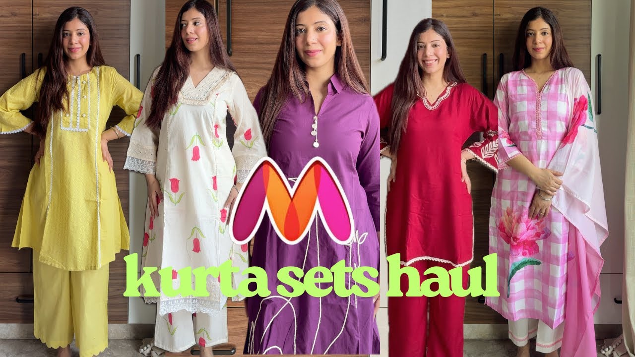 *Huge* Myntra cotton kurta set haul | Myntra birthday sale kurta sets under INR 1500 #myntrahaul 