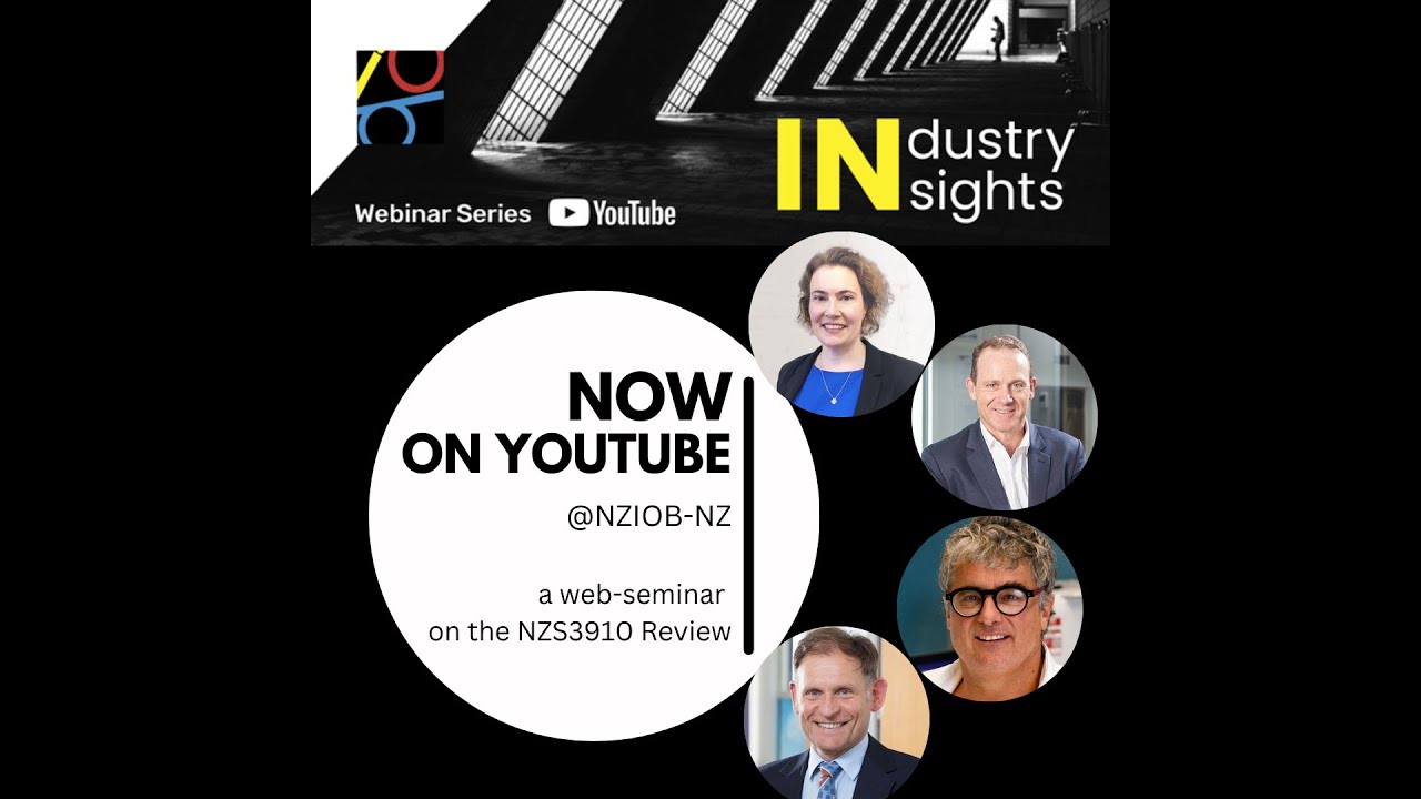 NZIOB Industry Insights: NZS3910 Review Committee
