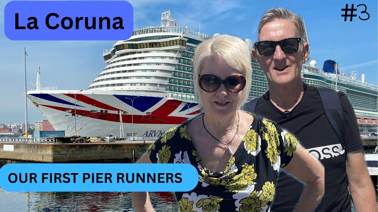 P&O Arvia Mediterranean cruise ... La Coruna .. Pier Runners