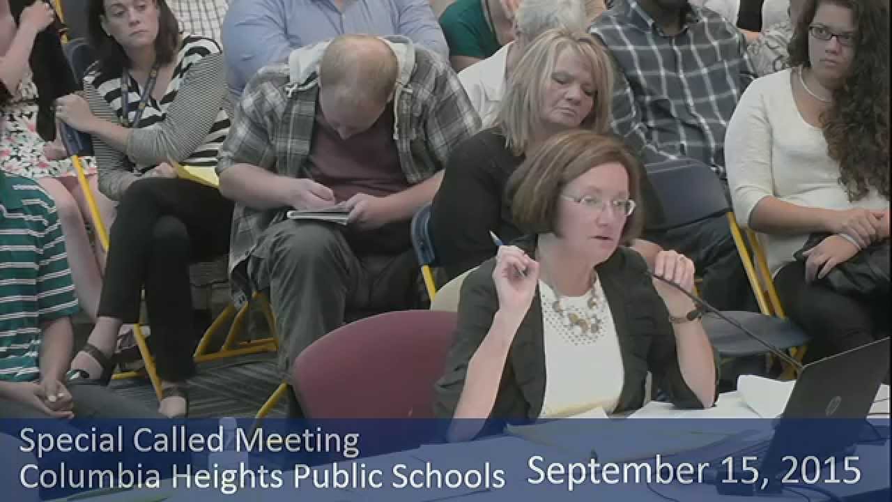 Columbia Heights School Board Meeting 09/15/15