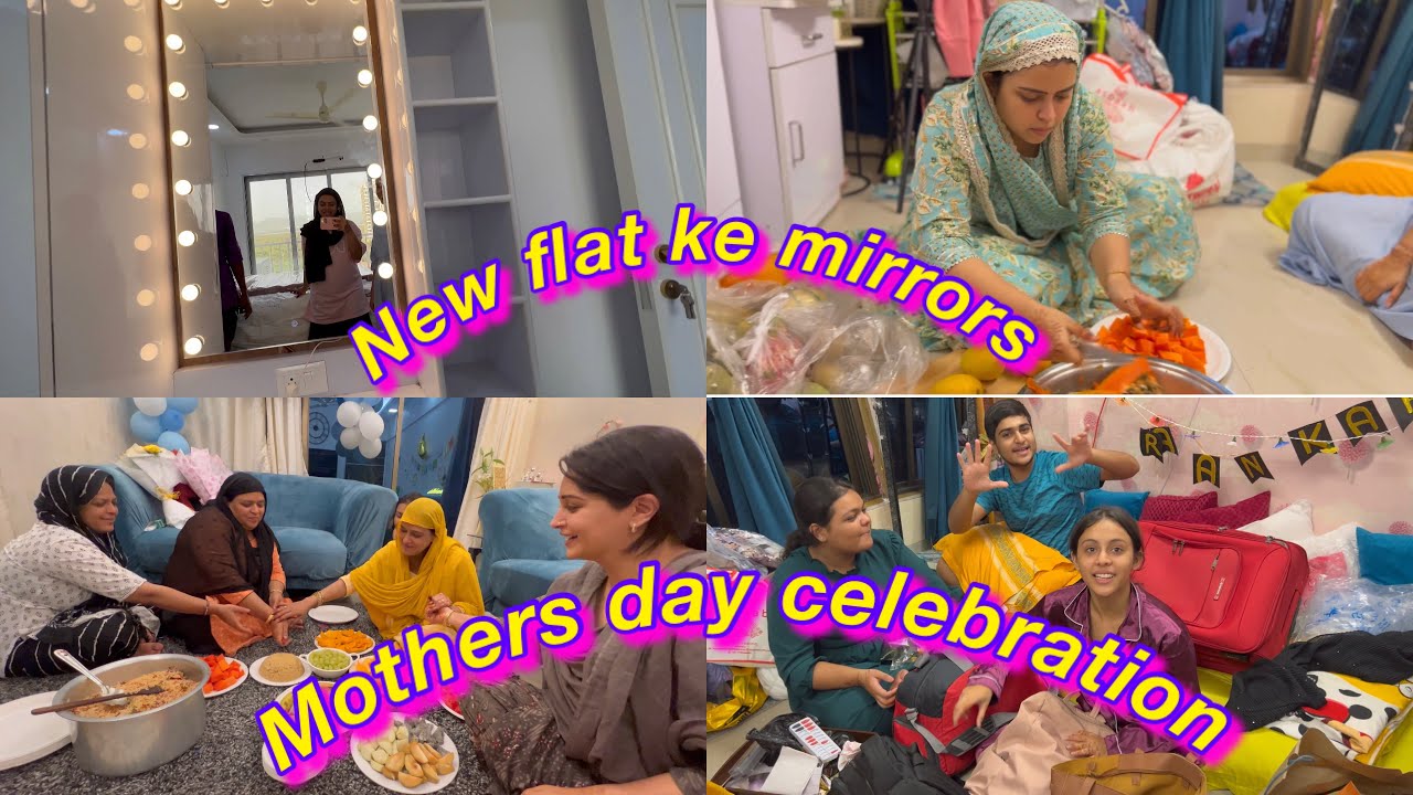 New flat k mirrors aa gaye | mothers day surprise ❤️ | Do good have good  | ibrahim family vlogs