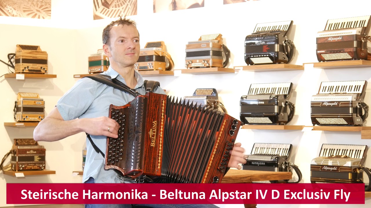 Steirische Harmonika - Beltuna Alpstar IV D Exclusiv Fly Kupfer Antik