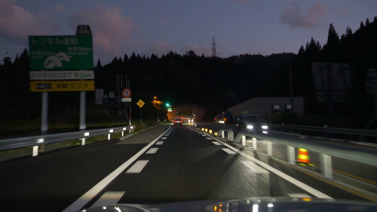【4K/60fps】こよいの東海北陸道 上り線