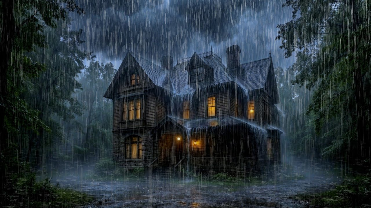 Gentle Spring Rain Sounds (No Ads) | Soothing Night Rain for Deep Sleep, Relaxation & Stress Relief