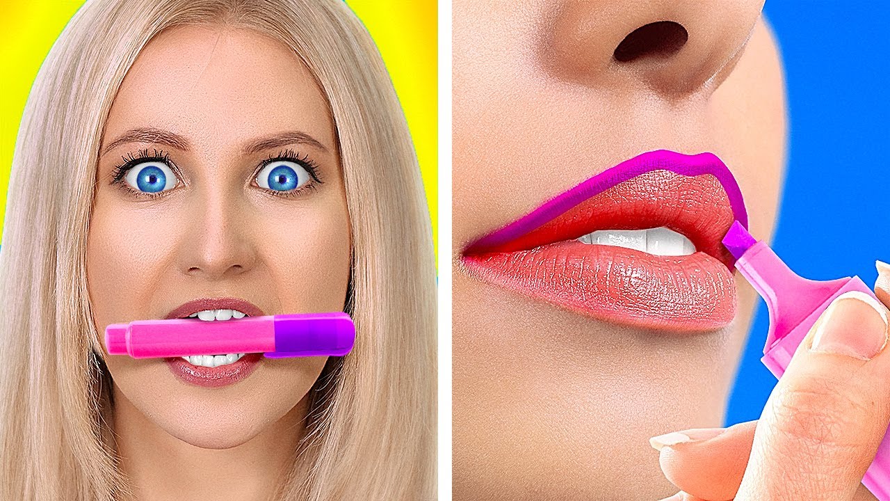 COOLE MAKE-UP HACKS, DIE WIRKLICH FUNKTIONIEREN! || Beauty-Tipps und Styling-Ideen von 123 GO! GOLD