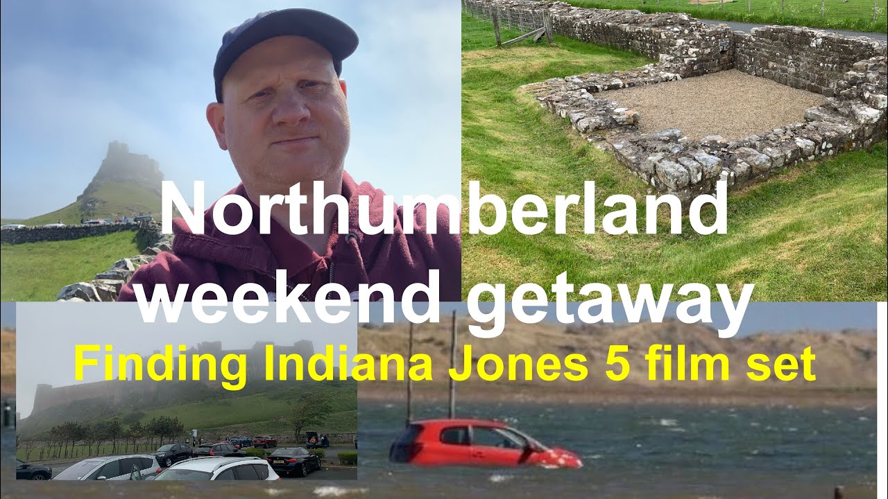 NORTHUMBERLAND WEEKEND GETAWAY,  we found Indian jones 5 being filmed at , Bamburgh castle.