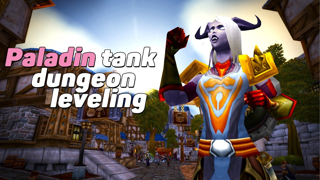 WoW Classic TBC 🐲 Chill Paladin Tank dungeon leveling 🛡️ #wowclassic