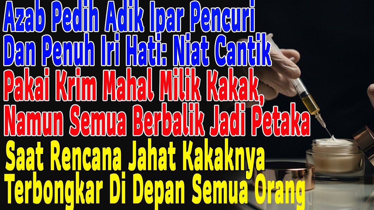 Saya Diam Saat Suami Racuni Krim Wajah, Tak Sangka Adik Ipar Jadi Korbannya #kisah cinta
