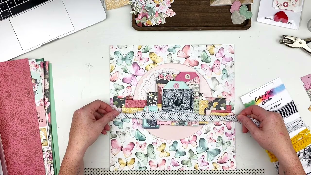 Scrapbook Process Video #57- Funny Girl - Color Rush Studio