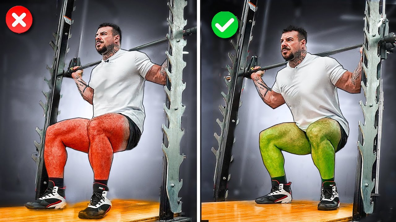 Как выполнять ПРИСЕДАНИЕ НА МАШИНЕ SMITH для развития бедер