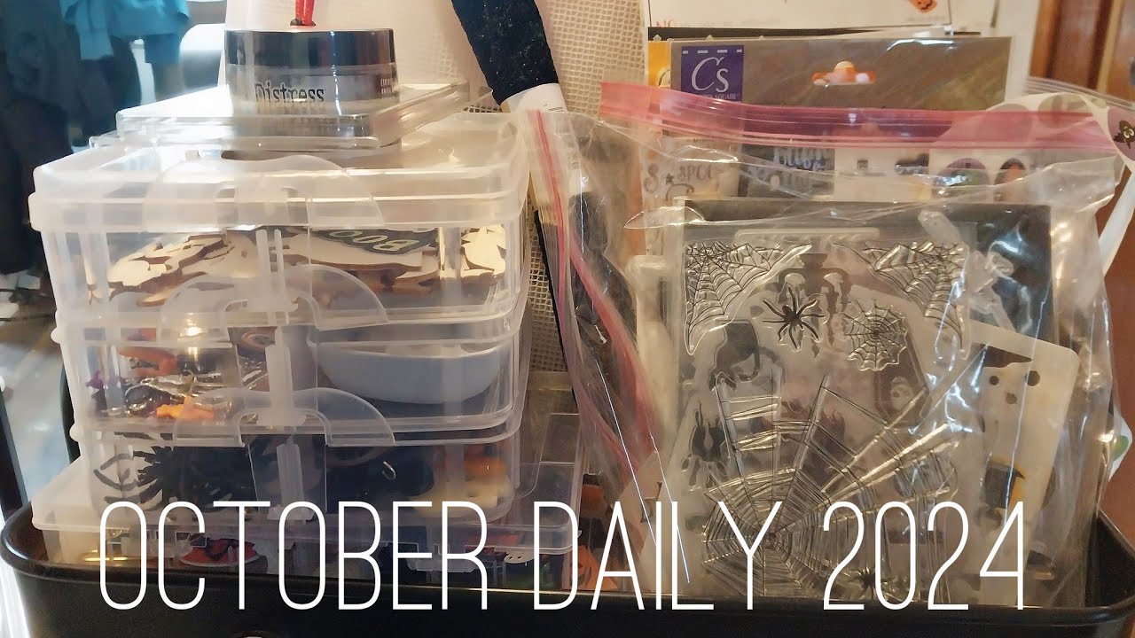October Daily 2024! Some prep and my supplies! 👻🎃🖤