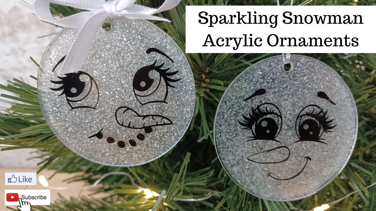 Snowman Ornaments with StarCraft Purecoat and Acrylic Blanks