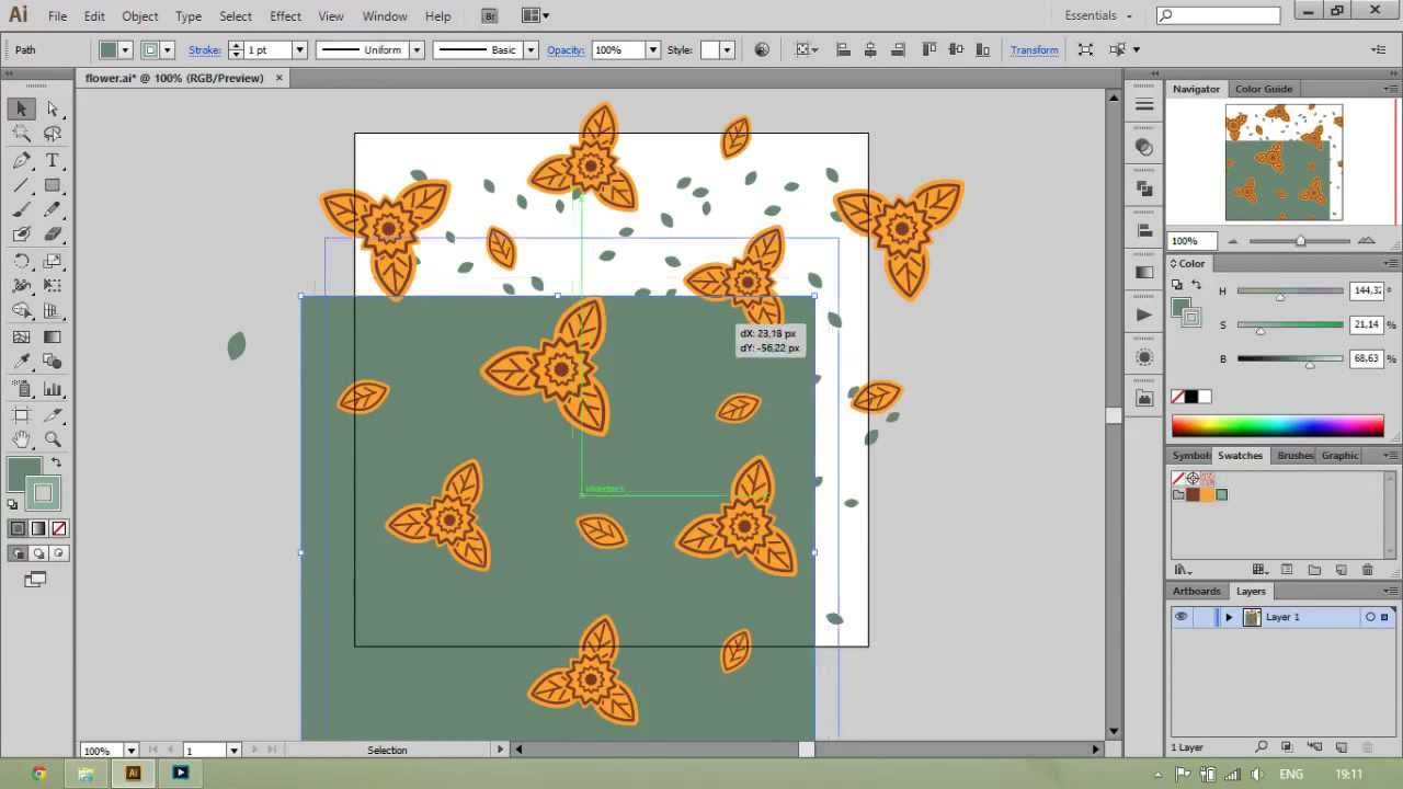 Стрим по бесшовным текстурам в Adobe Illustrator