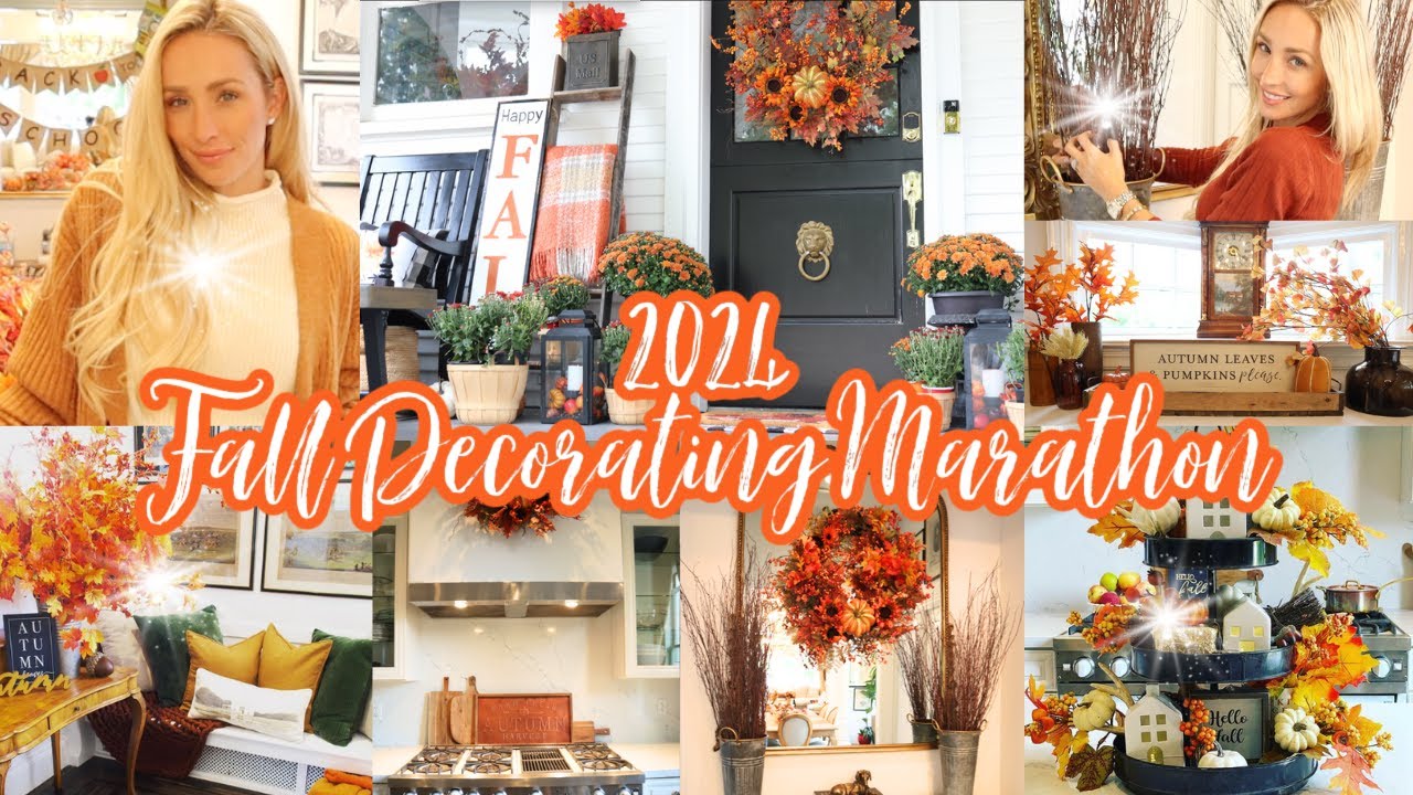 FALL DECORATE WITH ME MARATHON 🍁  WOW HAS MY STYLE CHANGED 🍁