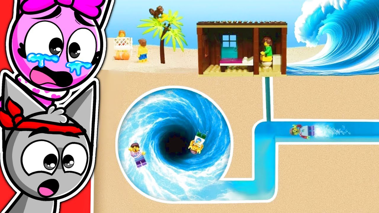 ¡AGUJERO NEGRO vs TSUNAMI de LEGO!😱