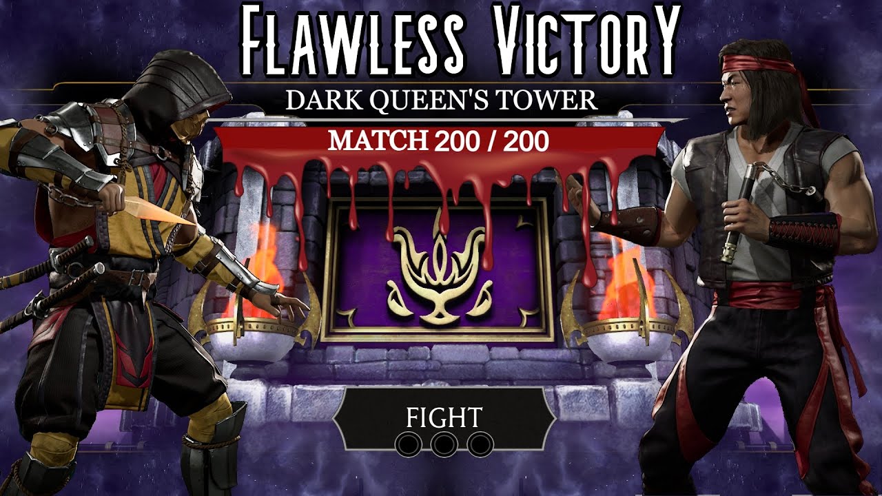 DARK QUEEN'S FATAL TOWER Brutal Battle 200 Flawless Victory (Mortal Kombat Mobile)