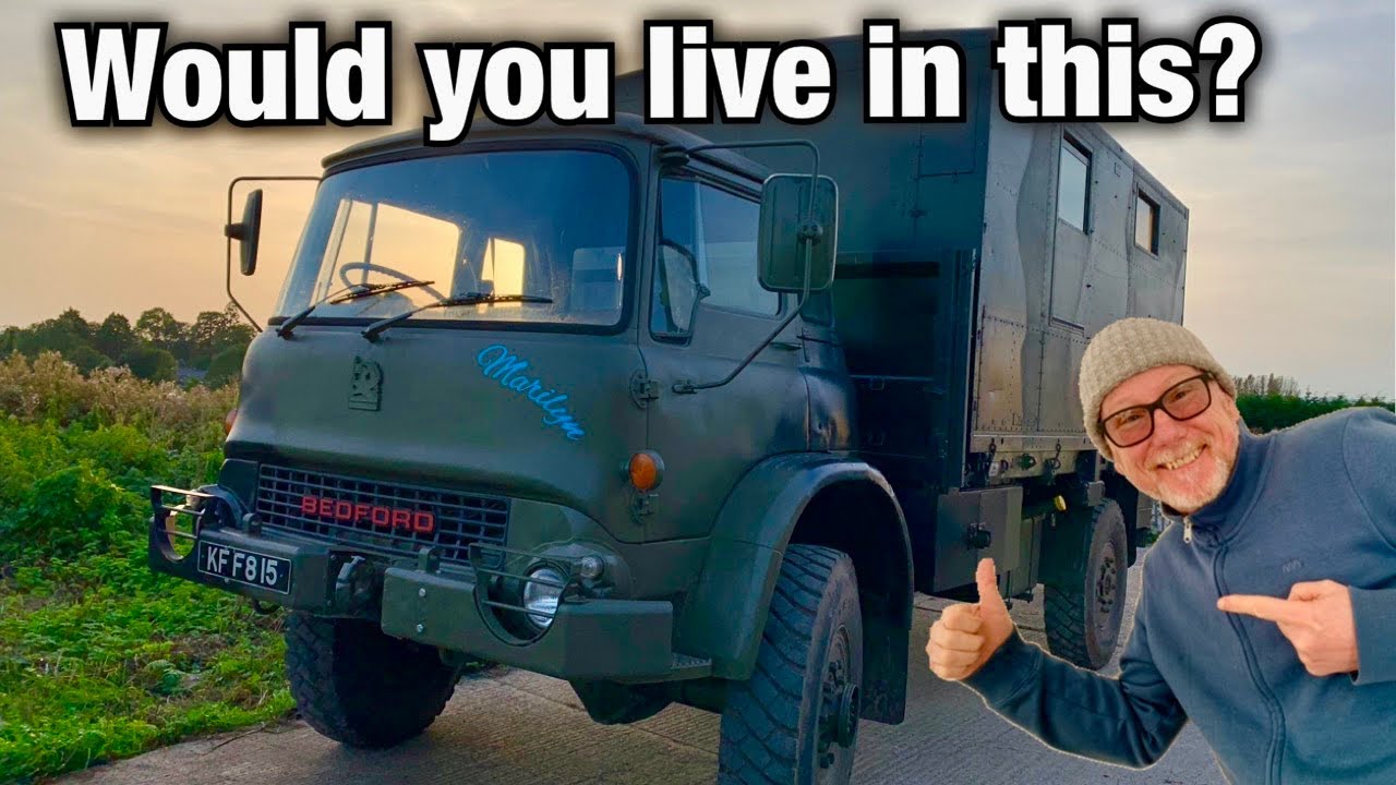Insane Bedford MJ Camper Van Retired Soldier's Home On Wheels!