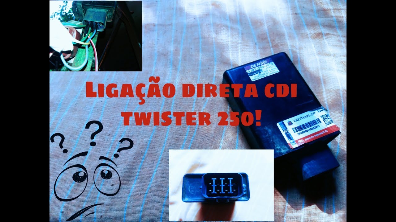 Ligação cdi twister 250 sem chicote original!! (Explicação)