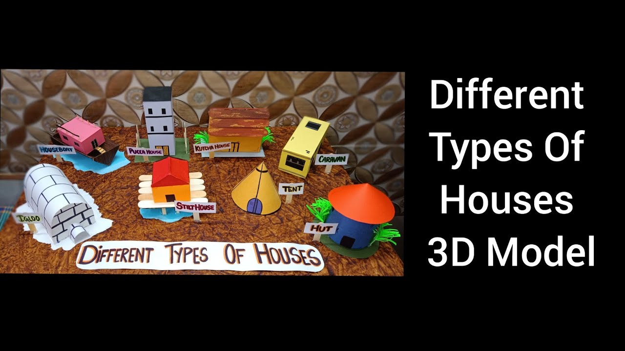 Different Types Of Houses 3D Model 