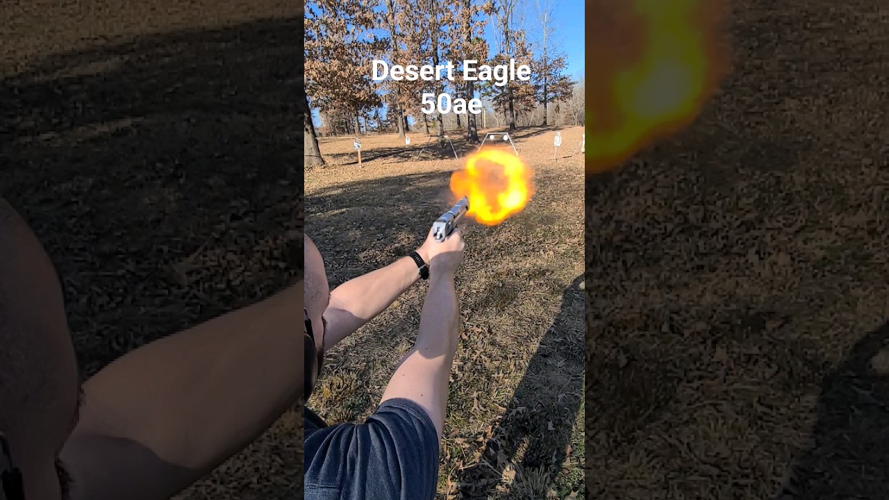 Desert Eagle 50ae slow motion.