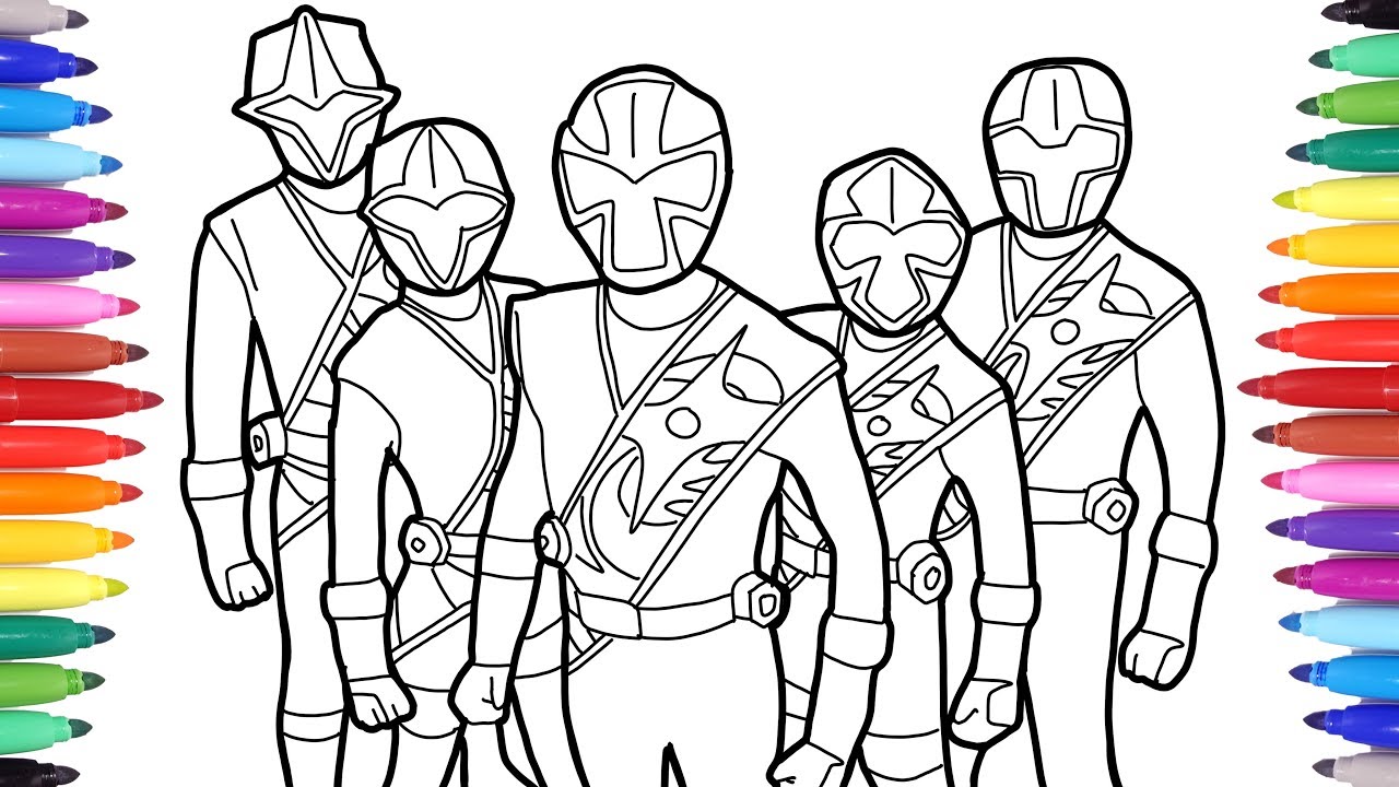 Power Rangers Coloring Pages, Power Rangers Coloring Book, Colouring Power Rangers for Kids
