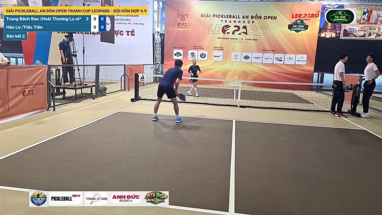 LIVE | GIẢI PICKLEBALL AN ĐỒN OPEN TRANH CUP LEOPARD - ĐÔI HỖN HỢP 4.9 | V5-B2